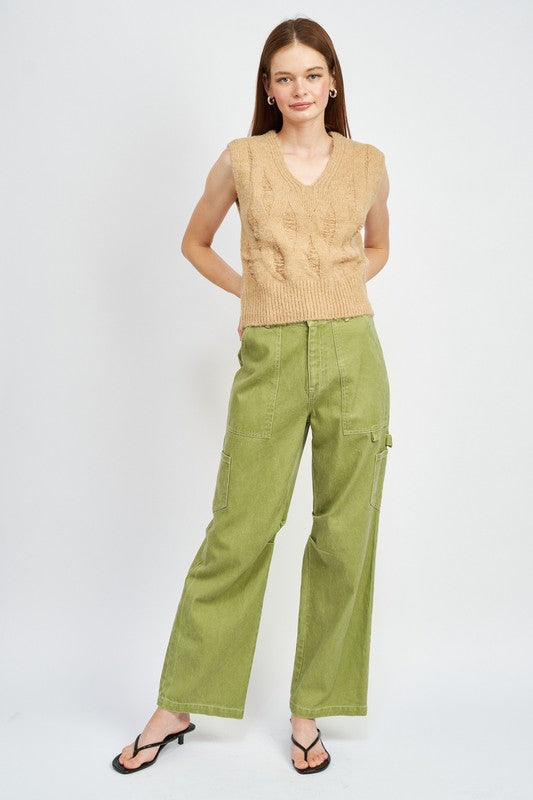 High Rise Cargo Pant