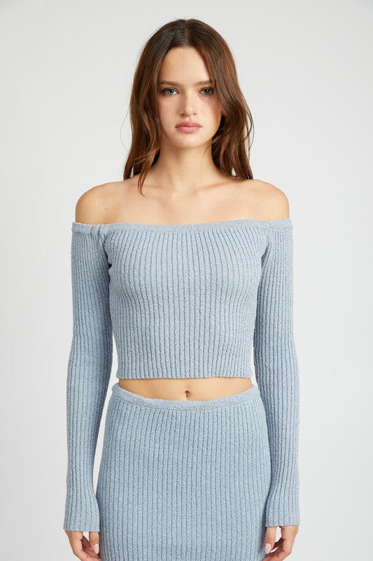 Lila Knit Ribbed Top