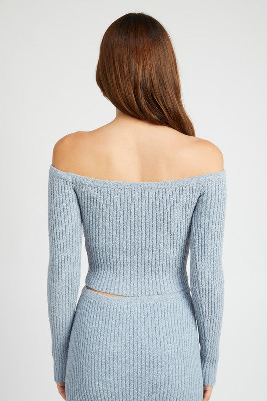 Lila Knit Ribbed Top