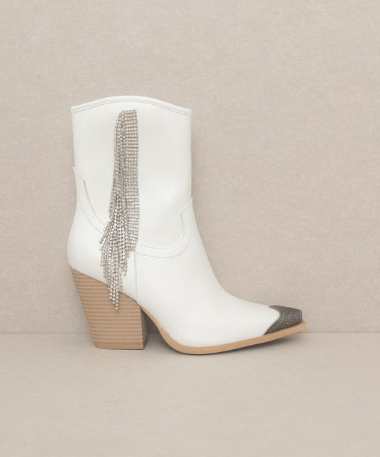 OASIS SOCIETY - Rhinestone Fringe Boots