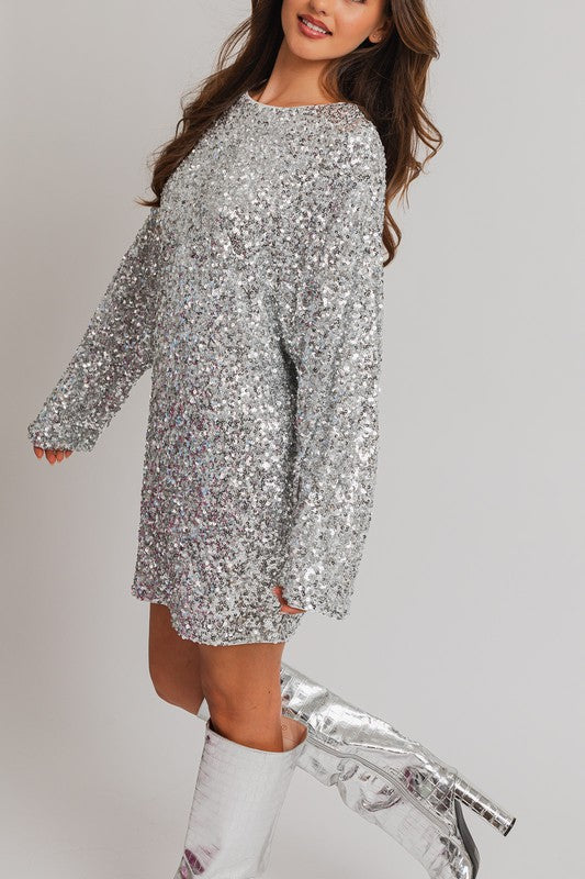 Taylor Sequin Mini Dress