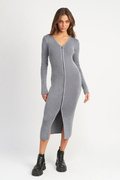 Zip Me Up Sweater Midi