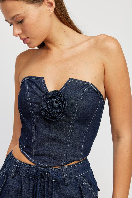 Rosette Corset Top