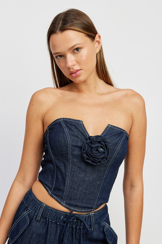 Rosette Corset Top