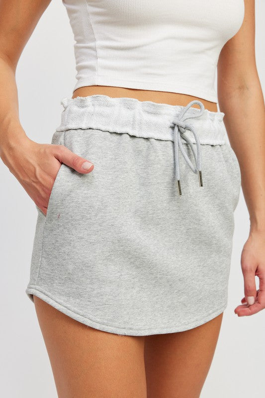 French Terry Mini Skirt