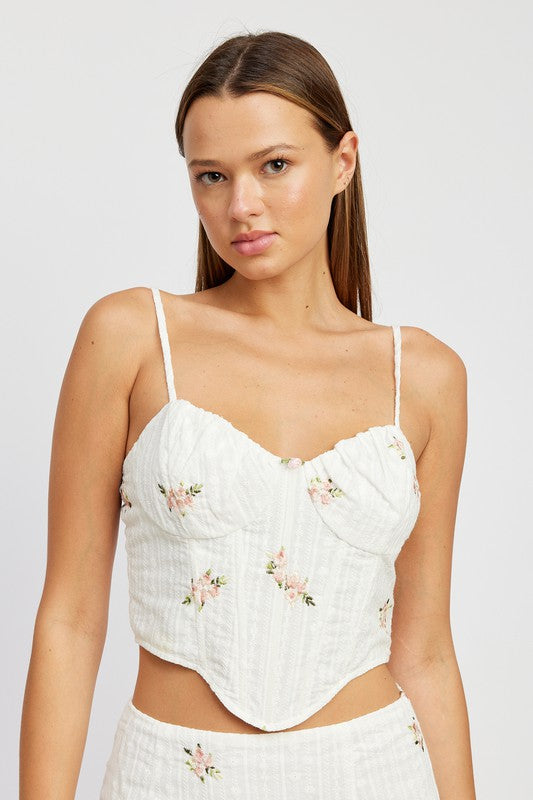 Flora Corset Top