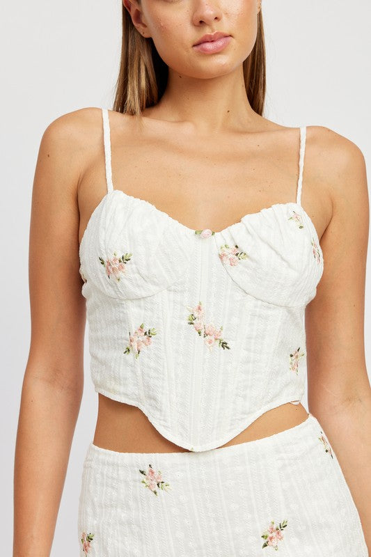 Flora Corset Top