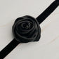 Satin Rose Velvet Sash Necklace