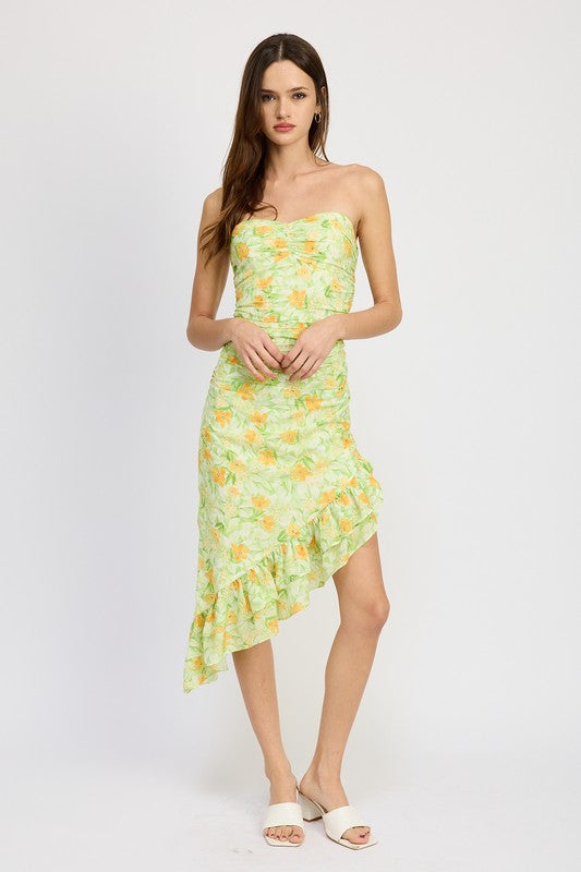 Fleur Ruffle Midi