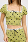 Vines Polka Dot Top