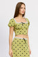 Vines Polka Dot Top