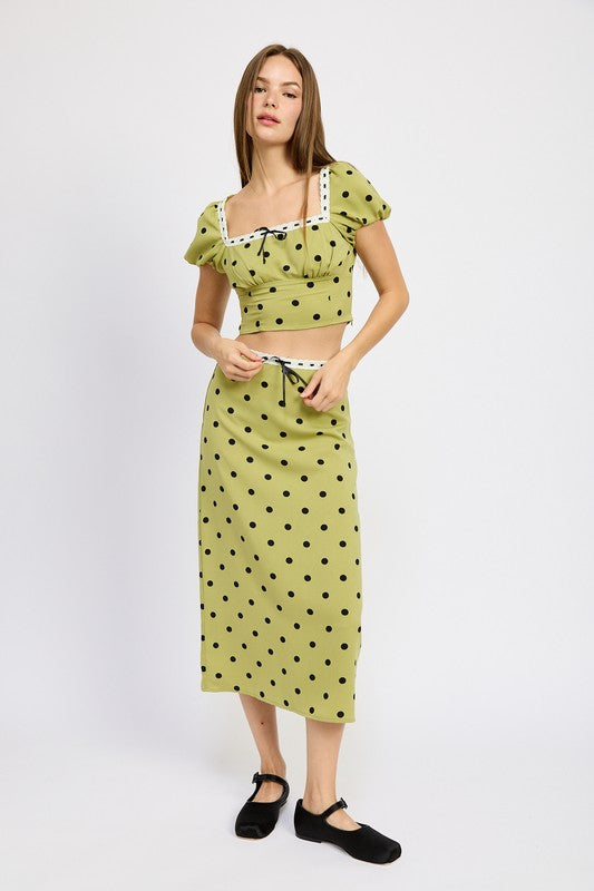 Vines Polka Dot Maxi