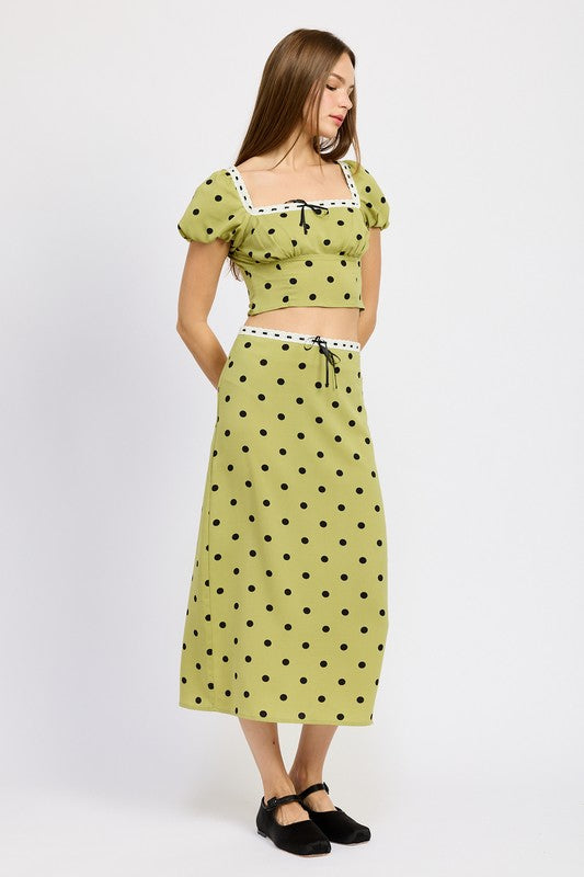 Vines Polka Dot Maxi