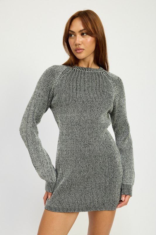 Mock Neck Ribbed Mini