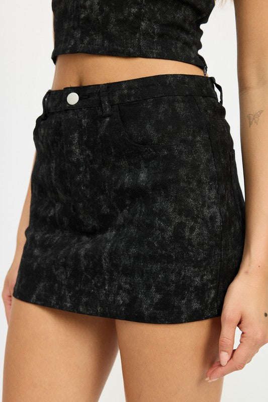 Summit Denim Mini Skirt