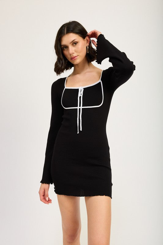 River Hem Mini Dress