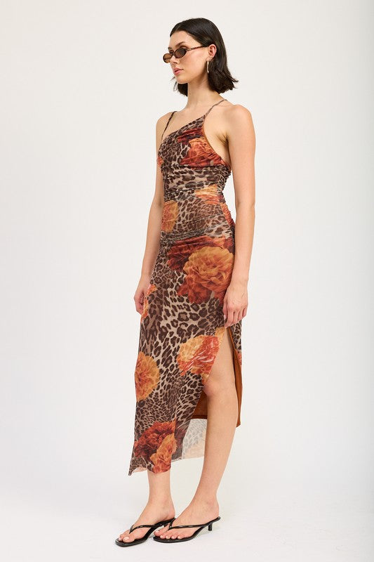 Savannah Cheetah Mesh Maxi