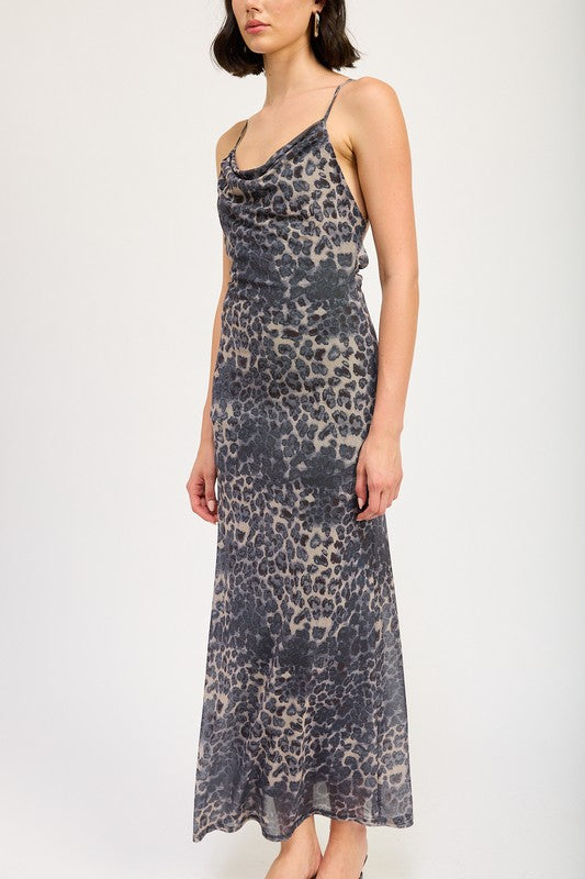 Cheetah Cami Maxi