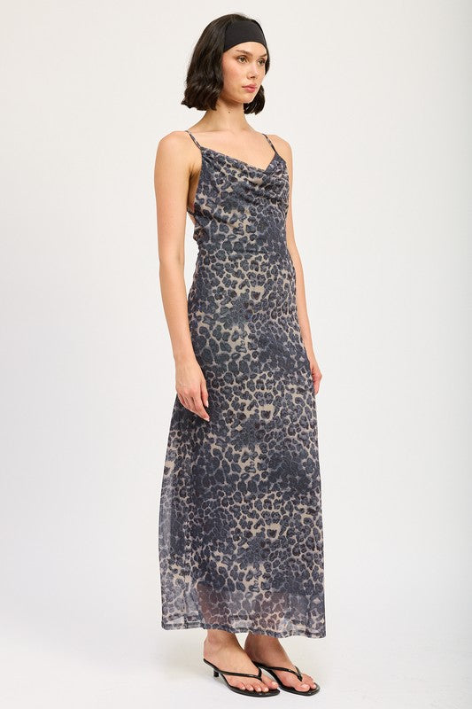 Cheetah Cami Maxi