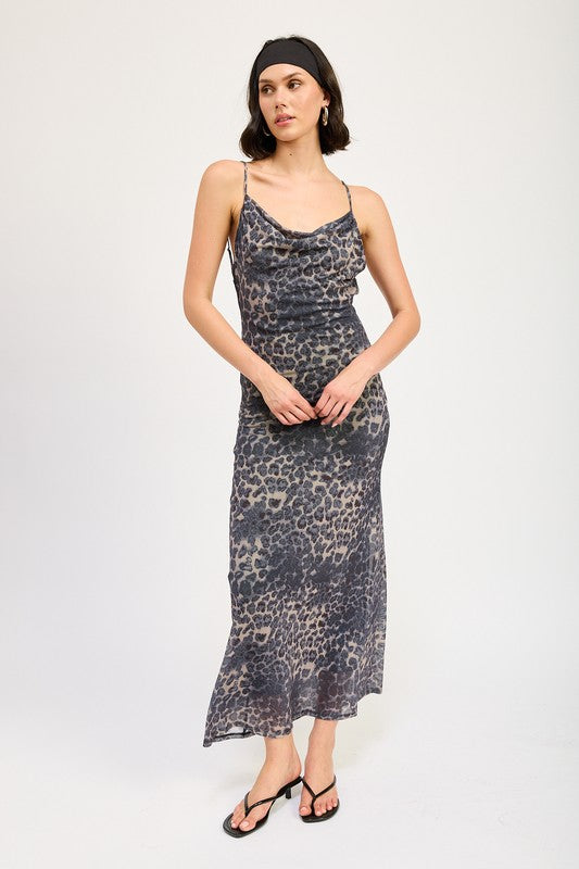 Cheetah Cami Maxi