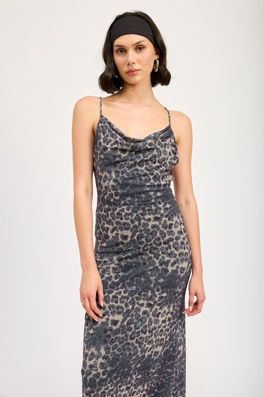 Cheetah Cami Maxi