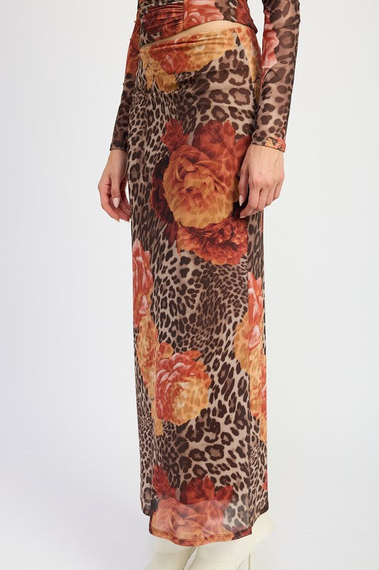 Savannah Cheetah Maxi Skirt