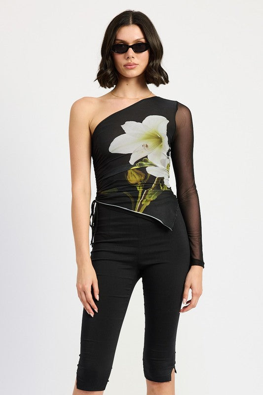 Orchid One Sleeve Top