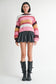 Mock Neck Striped Sweater