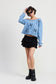 French Terry Cut Out Sweater