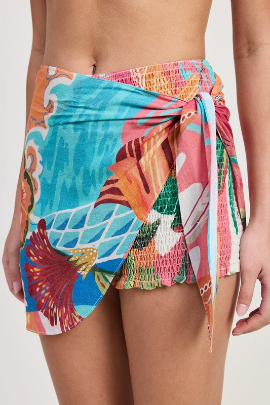 Oasis Mini Wrap Skirt